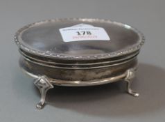 A silver jewellery box