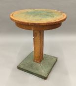 An Art Deco copper mounted side table,