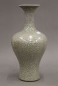 A Chinese crackle glaze vase