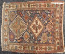 A small Caucasian hearth rug