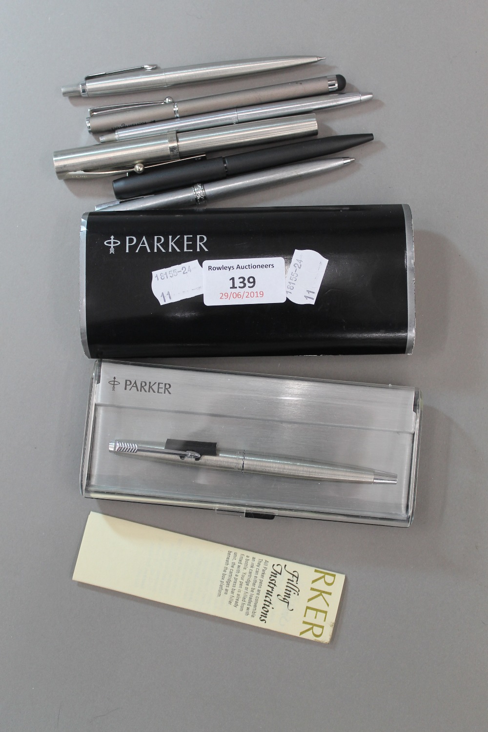 A quantity of Parker pens