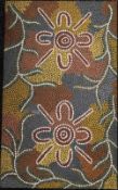 JUDY DIXON, Australian, Aboriginal style, oil on canvas,