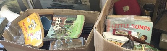 Two boxes of miscellaneous items