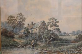 ALBERT DUNNINGTON (1860-1928) British, Gendling, Kent, watercolour, signed,