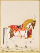 INDIAN SCHOOL (20th century), Horse in Ceremonial Dress,