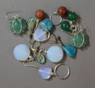 A quantity of dress earrings