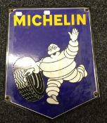 A pictorial Michelin enamel sign