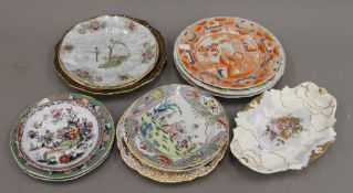 A quantity of Mason's Ironstone chinoiserie decorated plates and others