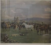 After SIR ALFRED MUNNINGS (1878-1959) British, Kilkenny Horse Fair, limited edition print,