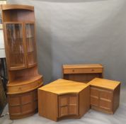 A Parker Knoll teak side cabinet, together with a tv stand/cabinet en-suite,