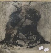 ENGLISH SCHOOL (20th century) Life Study, monoprint, framed and glazed,