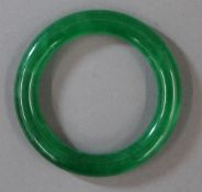 A spinach jade bangle