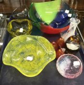 A quantity of Art glass,