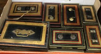 A collection of Victorian and later toleware/tin cash boxes