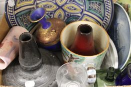 A small quantity of decorative ceramics and glass