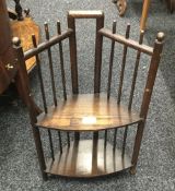 An early 20th century oak shelf in the Japanese manner