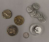 A quantity of various coins