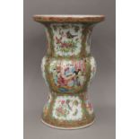 A 19th century Canton famille rose Gu vase