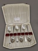 Six Georgian teaspoons by Solomon Hougham (1800-1805),