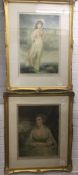 E E MILNER After LAWRENCE, Pinkie, colour mezzotint, signed,