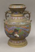 A large cloisonne vase