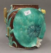 A 19th century Majolica vase