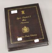 A cased set of Queen Elizabeth II 40th Anniversary Coronation collection silver proof coins