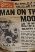 Moon Landing Interest: a small quantity of 1969 and 1970s Daily Mirrors,