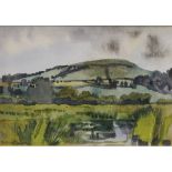 CYRIL DEAKINS (20th century) British, Ham Farm, The Buttercup Field, watercolour, signed,