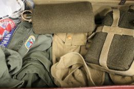 A quantity of American United States Air Force military uniform and accessories, comprising: shirts,