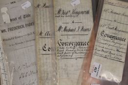 A small quantity of indentures,