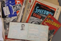 Speedway Interest, a quantity of 40s and 50s period speedway programmes,