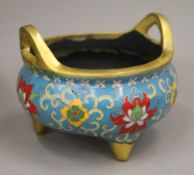 A cloisonne censer