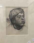 Attributed To After R BARTON, Head Study, lithographic print,