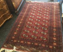 A tekke wool rug,