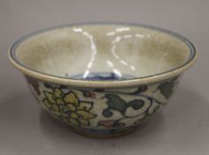 A Chinese pottery decorated bowl