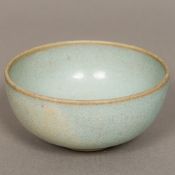 A Chinese Song Dynasty Ru porcelain bowl With all over turquoise glaze. 11.5 cm diameter.