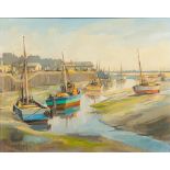 DAVID GRIFFIN (1952-2002) British (AR) Low Water, Leigh on Sea Oil on canvas, signed and dated 97,