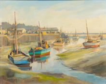 DAVID GRIFFIN (1952-2002) British (AR) Low Water, Leigh on Sea Oil on canvas, signed and dated 97,