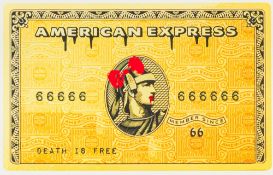 DEATH NYC (20th/21st century) American Death is Free American Express Artist's proof print, signed,