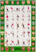 SIR PETER BLAKE (born 1932) British (AR) F is For Football Limited edition print, signed,