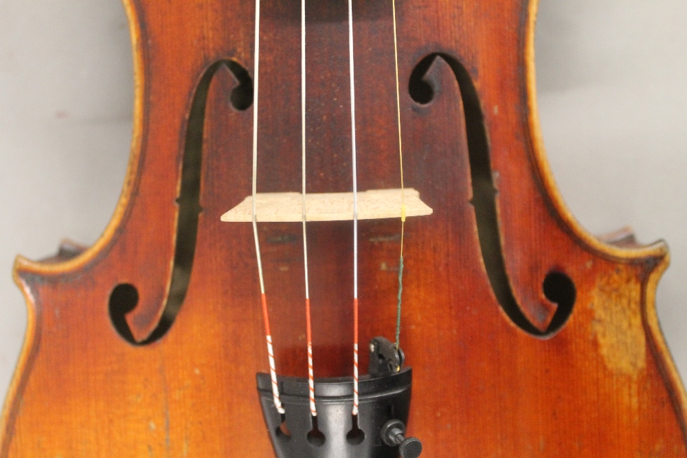 A late 19th century German full size violin by Louis Lowendahl With a label to the interior "Copy - Image 5 of 9