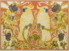 LINDA RICHARDSON (20th/21st century) British (AR) Birds and Vin Limited edition print, signed,