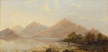 J LESLEY (19th century) British Sunset Over Ben Nevis;