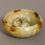 A Chinese Song Dynasty or older porcelain brush wash With applied dog and tortoiseshell glaze.