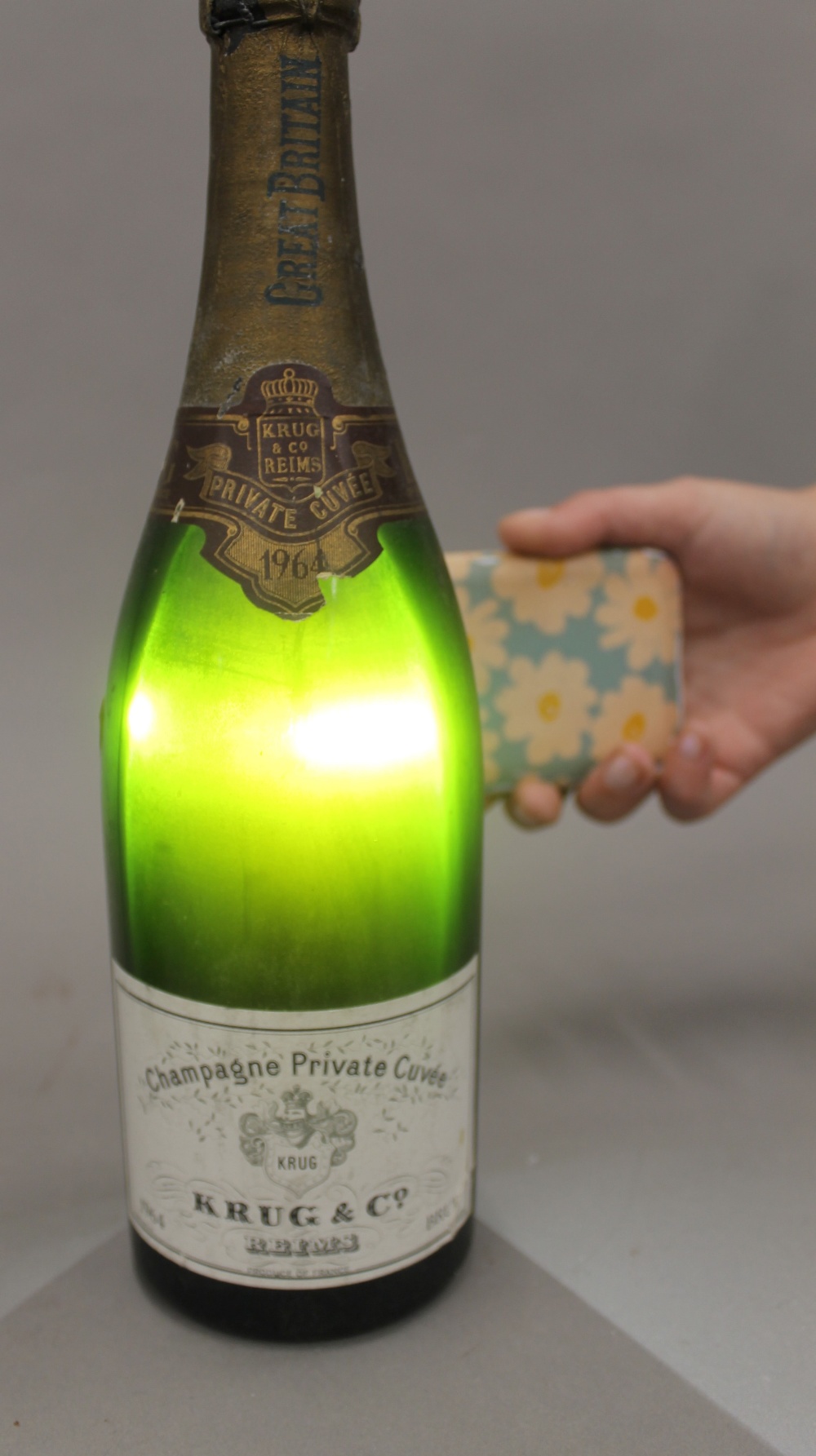 Krug and Co Vintage Private Cuvee Champagne 1964 Two bottles. - Image 2 of 5