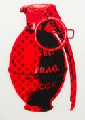 DEATH NYC (20th/21st century) American Death is Free, Frag Grenade Limited edition print, signed,