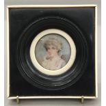 SIR WILLIAM CHARLES ROSS (1794-1860) British Portrait miniature of Lady Colville Watercolour