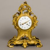 A 19th century French ormolu cased mantel clock for Tiffany & Co.