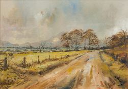 STEPHEN LEWIS (20th century) British (AR) In Full Cry Oil on board, signed and dated 1986,